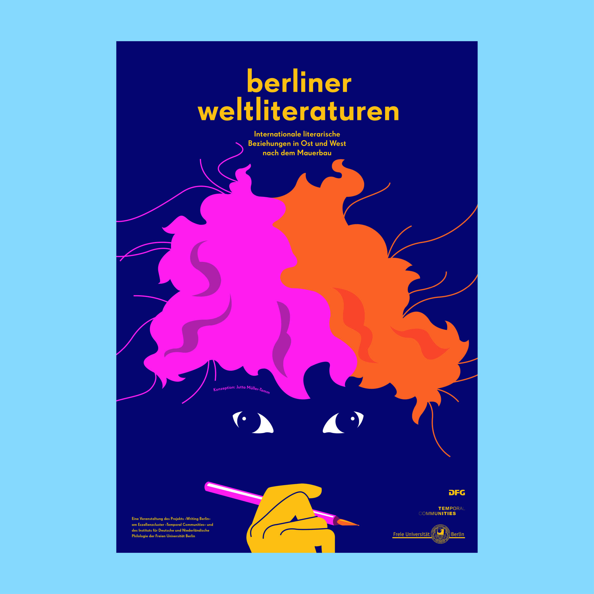 Illustration zur Vorlesungsreihe "Berliner Weltliteraturen". © Temporal Communities